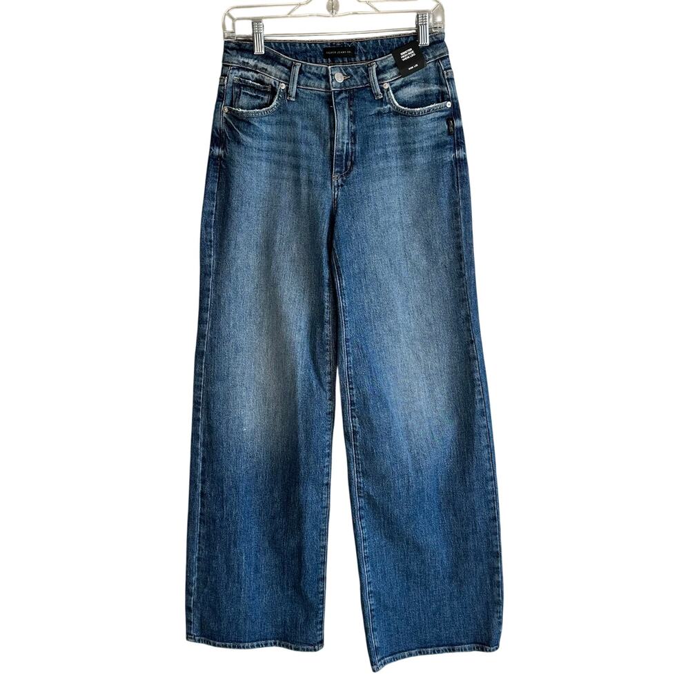Silver Jeans Co. Isbister High Rise Wide Leg Jean 26 Blue
